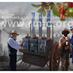 Original Comissioned Artwork of the Coffee Wagon titled Reconciliation