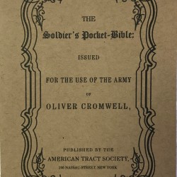The Soldier's Pocket Bible is the 1864 version by the American Tract Society